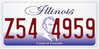 IL license plate Z544959