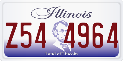 IL license plate Z544964