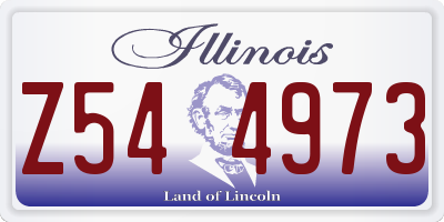 IL license plate Z544973