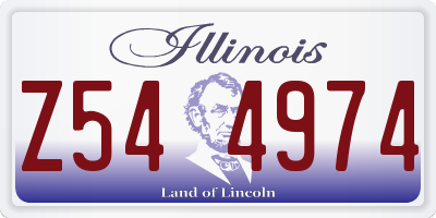 IL license plate Z544974