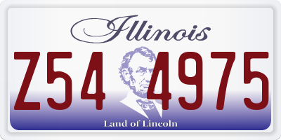 IL license plate Z544975
