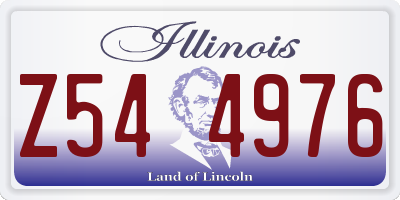 IL license plate Z544976