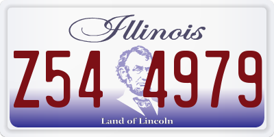 IL license plate Z544979