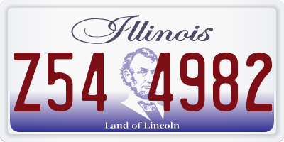 IL license plate Z544982