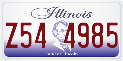 IL license plate Z544985