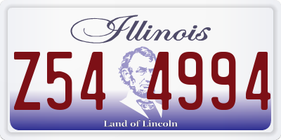 IL license plate Z544994