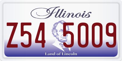 IL license plate Z545009