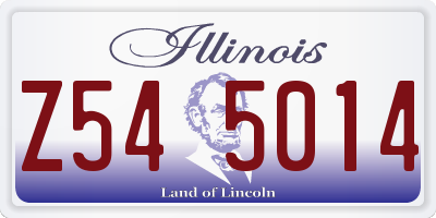 IL license plate Z545014