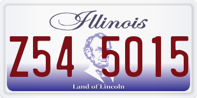 IL license plate Z545015