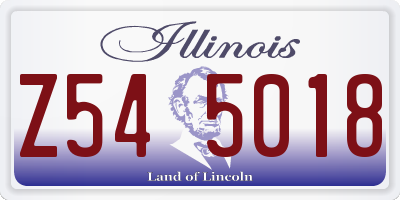 IL license plate Z545018