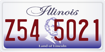 IL license plate Z545021
