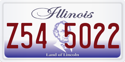 IL license plate Z545022