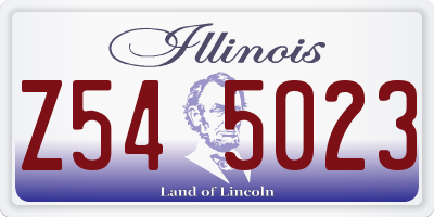 IL license plate Z545023