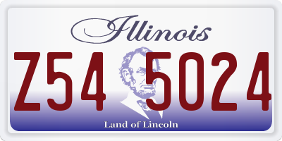 IL license plate Z545024
