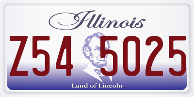 IL license plate Z545025