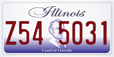 IL license plate Z545031