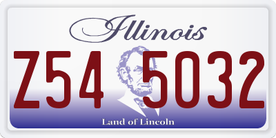 IL license plate Z545032
