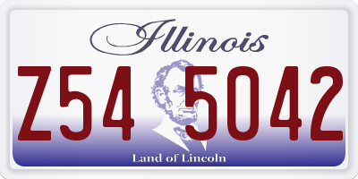 IL license plate Z545042