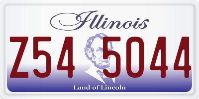 IL license plate Z545044