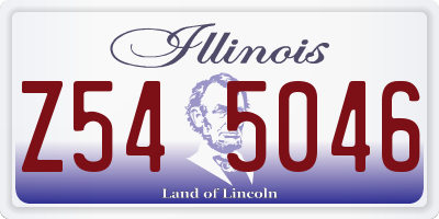 IL license plate Z545046