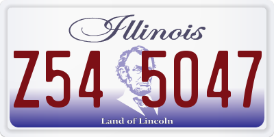IL license plate Z545047