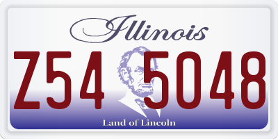 IL license plate Z545048