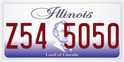 IL license plate Z545050