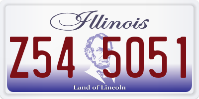 IL license plate Z545051