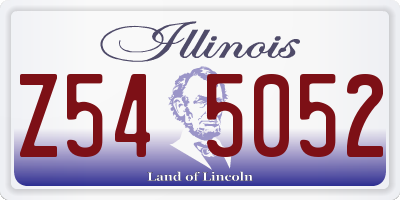 IL license plate Z545052