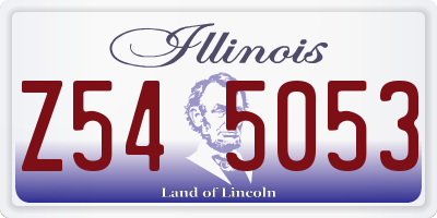 IL license plate Z545053