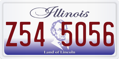 IL license plate Z545056