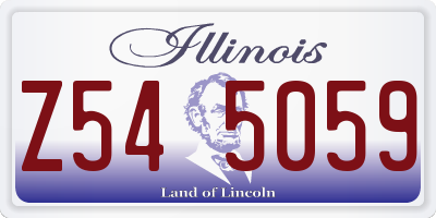 IL license plate Z545059