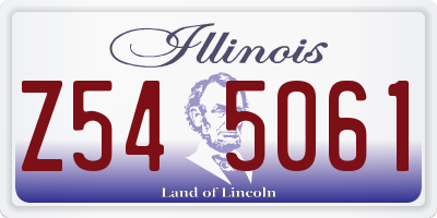IL license plate Z545061
