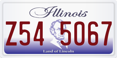 IL license plate Z545067