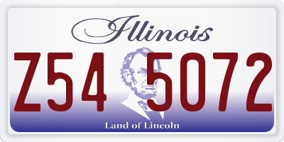 IL license plate Z545072