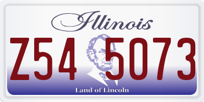 IL license plate Z545073