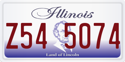 IL license plate Z545074
