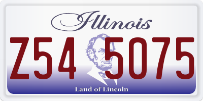 IL license plate Z545075