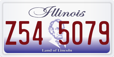 IL license plate Z545079