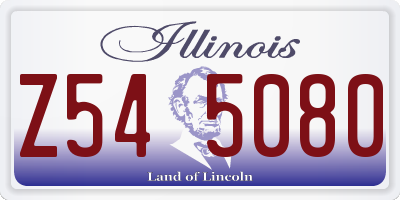 IL license plate Z545080