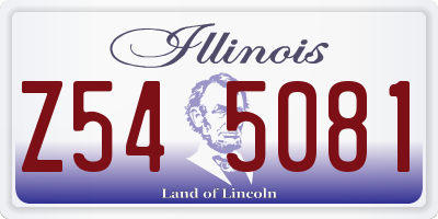 IL license plate Z545081