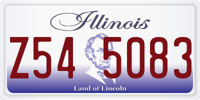 IL license plate Z545083