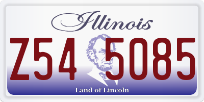 IL license plate Z545085