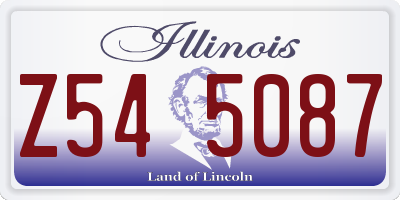 IL license plate Z545087