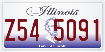 IL license plate Z545091