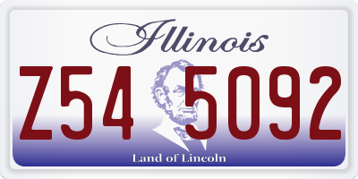 IL license plate Z545092