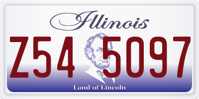 IL license plate Z545097