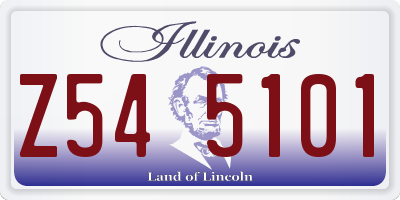 IL license plate Z545101
