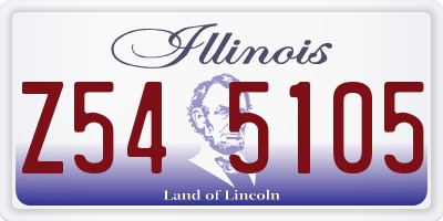 IL license plate Z545105