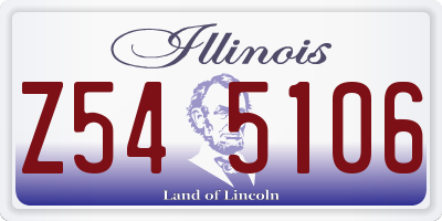IL license plate Z545106